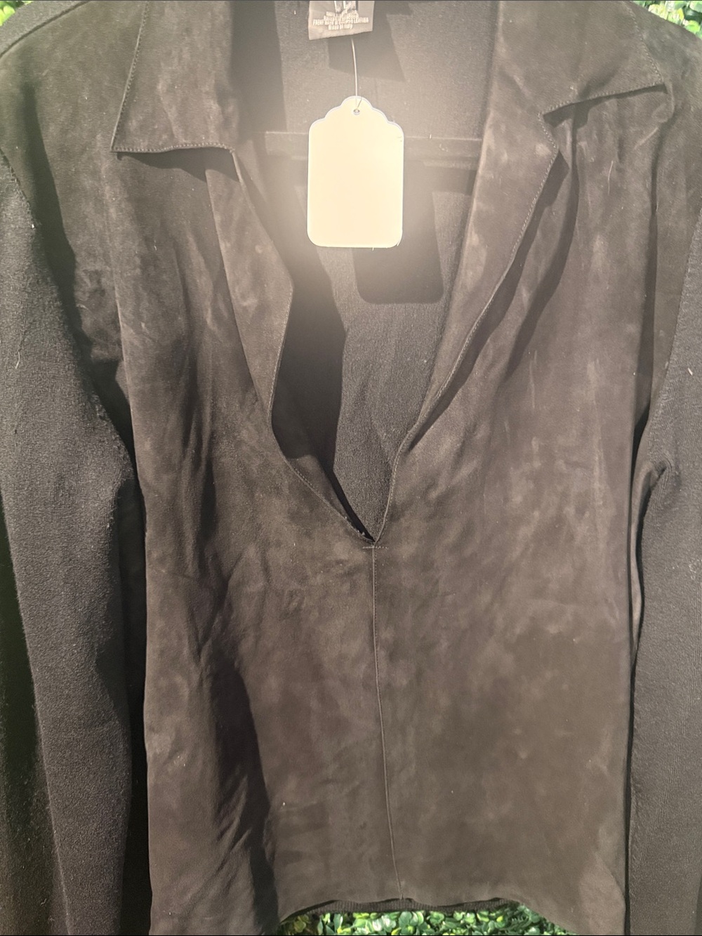 Gucci Black Mixed-Texture Button-Down Top - Picture 2 of 4